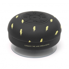 Legami vodotesný bluetooth reproduktor do sprchy, čierny, blesky STARTECH