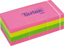 3M Tartan samolepiace Neon dúhové balenie 51x38mm,100listov,12blokov,neon farby