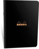 Clairefontaine Rhodia Classic čierny zošit kockovaný 48listov, 14,8x21cm