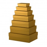 Rössler darčeková krabica (17x23x7 cm) metal gold
