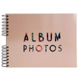 Exacompta fotoalbum so špirálou (32x22 cm, 100 strán, čierne strany) Tropical Pink