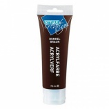 Stylex akrylová farba 75ml, tmavohnedá