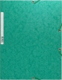 Exacompta obal na spisy s gumičkou A4, zelený, 245g VÝPREDAJ