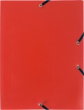 Exacompta obal na spisy s gumičkou A4, červený PP