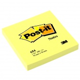 3M Post-it samolepiace bločky 76x76mm,100listov,žltý pastel 12bal.