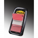 3M Post-it standard záložky 25x43mm,50záložiek,červená VÝPREDAJ