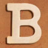 KnorrPrandell FSC drevené písmeno, 4-5cm B