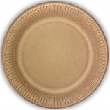 Procos papierový tanier, 23cm, 10ks, kraft (3)
