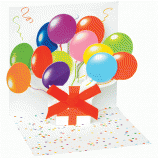Popshot pohľadnica mini, Balloons/Lufik