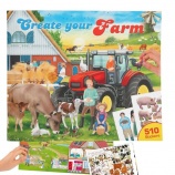 TOPModel kreatívna omaľovánka s nálepkami Farm