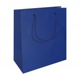 Darčeková taška A5 na výšku, matná (20x10x24 cm) modrá