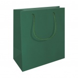 Darčeková taška A5 na výšku, matná (20x10x24 cm) zelená