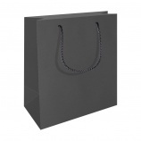 Darčeková taška A5 na výšku, matná (20x10x24 cm) čierna