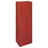 Darčeková taška na víno, matná (12X9X37 cm) červená