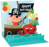 Popshot pohladnica mini, narodeninová malý pirát