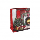 Eurowrap darčeková taška, Vianočný stromček, krb (21,5x25x10 cm) Vian. (2)