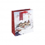 Eurowrap darčeková taška, snežný domček (21,5x25x10 cm) Vian. (2)